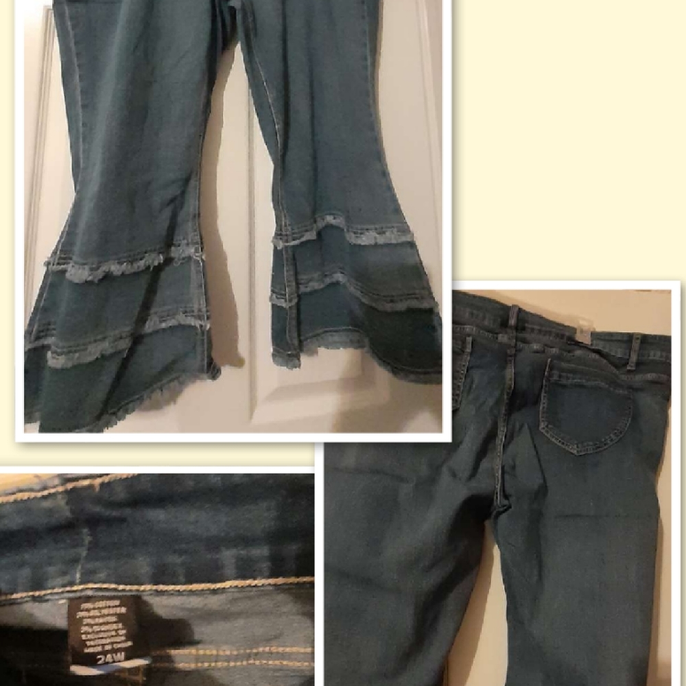 Plus size jean capris